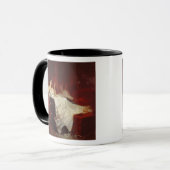Mug Femme sur un sofa rouge (Devant gauche)