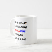 Mug femme taïwanaise, formidable (Devant gauche)