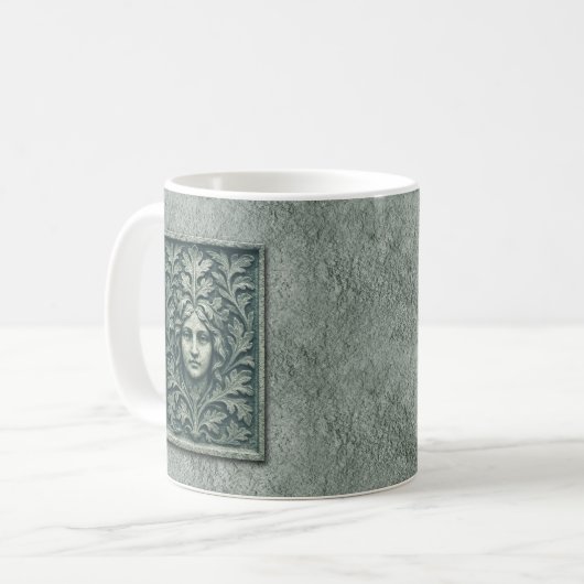 Mug Femme verte - Pierre (Devant gauche)