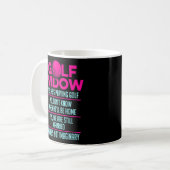 Mug Femme veuve de golf toujours marié Golfer Funny (Devant gauche)