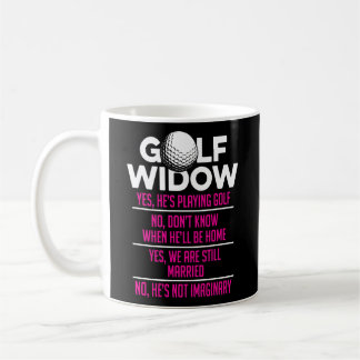 Mug Femme veuve de golf toujours marié Golfer Funny