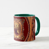 Mug Femme victorienne dans cadre victorien élégant (Devant droit)