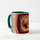 Mug Femme victorienne dans cadre victorien élégant (Devant gauche)