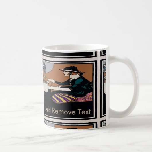 Mug Femme vintage ajouter du texte (Droite)