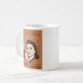 Mug Femme Vintage rétro de l'Humour drôle (Devant gauche)