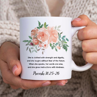 Mug Femme Virtuelle | Proverbes 31 Bible Verse Faith