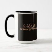 Mug femmepreneur sauvage rose-noir (Gauche)