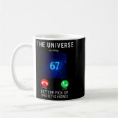 Mug Femmes 67 Meme L'univers Appelle V-neck (Gauche)
