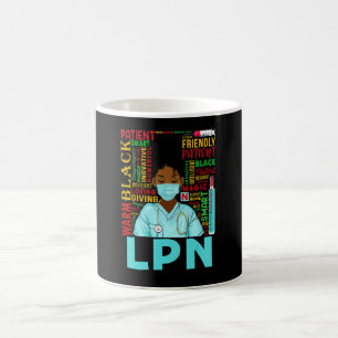 Mug Femmes Afro-Américaines Infirmière Lpn Noire Histo