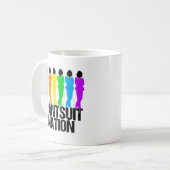 Mug Femmes arc-en-ciel de la nation Pantsuit (Devant gauche)
