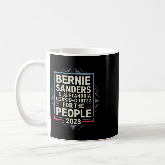 Mug Femmes Bernie Sanders Et Aoc 2028 Pour Président C (Gauche)