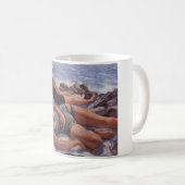 Mug Femmes bronzage sur la plage (par Serebriakova) (Devant droit)