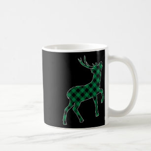 Mug Femmes Buffle noir vert Plaid Deer Reinvêtement