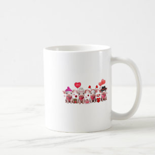 Mug Femmes Cochons de Saint Valentin Fête de la Ferme