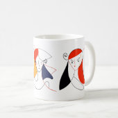 Mug Femmes Dans L'abstrait (Devant droit)