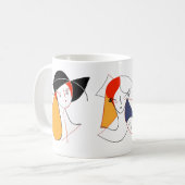 Mug Femmes Dans L'abstrait (Devant gauche)