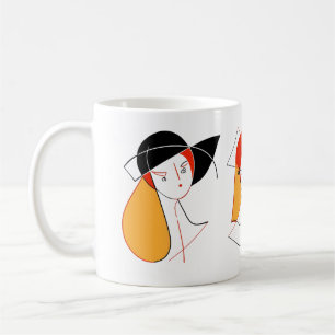 Mug Femmes Dans L'abstrait