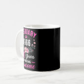 Mug Femmes depuis 1966 60 ans février (Devant gauche)