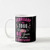 Mug Femmes depuis 1966 60 ans février (Gauche)