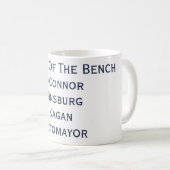 Mug Femmes du banc de la Cour suprême (Devant droit)