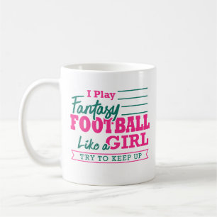 Mug Femmes du football d'imaginaire drôles comme un