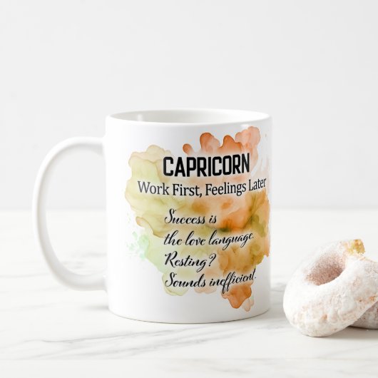 Mug Femmes du zodiaque, Capricorne (Avec donut)