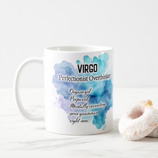 Mug Femmes du zodiaque, Vierge (Avec donut)
