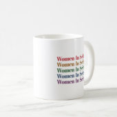 Mug Femmes En Sciences, Enseignante En Sciences, Amate (Devant droit)