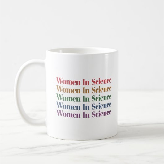 Mug Femmes En Sciences, Enseignante En Sciences, Amate (Gauche)