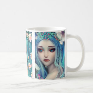 Mug Femmes éthérées avec des fleurs dans leurs cheveux