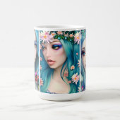 Mug Femmes éthérées avec des fleurs dans leurs cheveux (Centre)