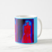 Mug Femmes fantômes d'Halloween en rouge (Devant droit)