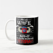 Mug Femmes Fier Femme Armée Us 82e Bataillon D'Avion D (Gauche)