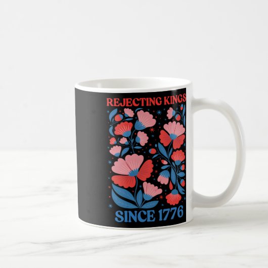 Mug Femmes Florales Boho Refusant les Rois Rétro Depui (Droite)