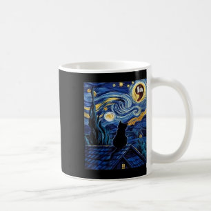 Mug Femmes Halloween étoile Nuit Noir Chat Comma La K