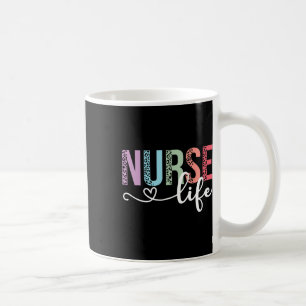 Mug Femmes Infirmière Durée De Vie Rn Lpn Cna Leopard 