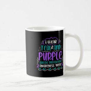 Mug Femmes Je Porte Turquoise Et Violette Prévention D
