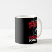 Mug  Femmes Je suis un instructeur de kickboxing Kickb (Devant droit)