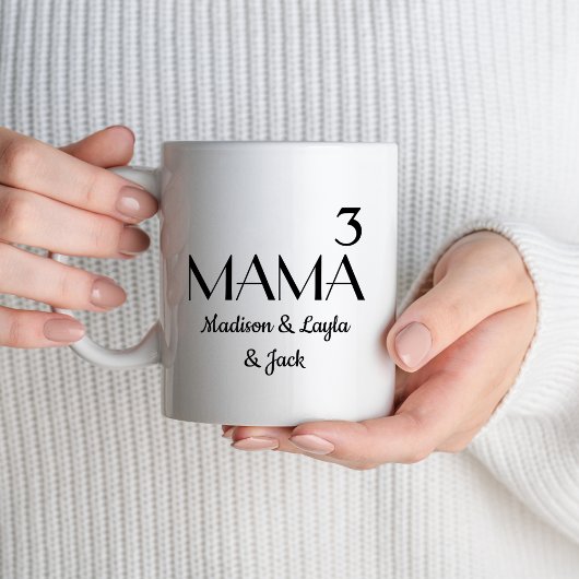 Mug FEMMES Maman3 Maman Cube Mère de trois Mama de 3