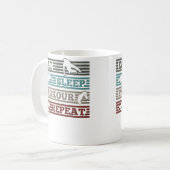 Mug Femmes Manger Dormir Parkour Répéter Coureuse Park (Devant gauche)