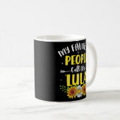 Mug Femmes Mes Favoris M'Appelent Lola Sunflower (Devant droit)