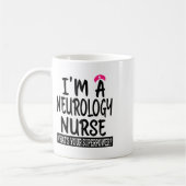 Mug Femmes Neurologie Infirmière Funny École De Nourri (Gauche)