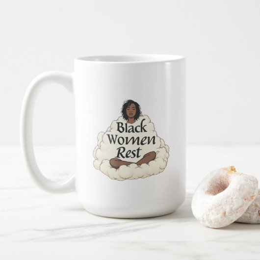 Mug Femmes Noires au Repos (Avec donut)