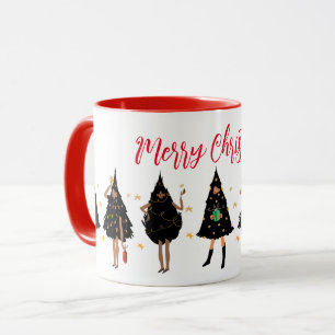 Mug Femmes noires habillées en noir fête des arbres de