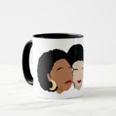 Mug Femmes noires, soeurs amies (Devant gauche)