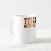 Mug Femmes Nous Nous Laissons Ensemble Black Rainbow F (Devant gauche)