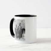 Mug Femmes nubiennes debout devant la cabane (Devant gauche)