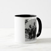 Mug Femmes nubiennes debout devant la cabane (Devant droit)