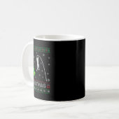 Mug Femmes Pole Vault Xmas Tree Lighting laide Noël (Devant gauche)