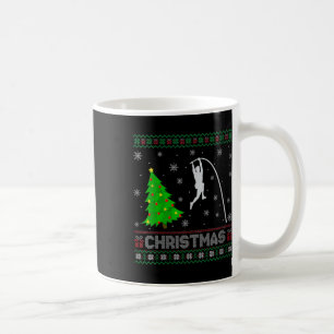 Mug Femmes Pole Vault Xmas Tree Lighting laide Noël